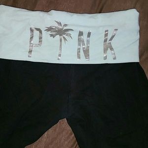 PINK crop leggings